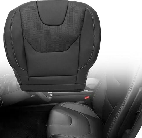 Driver Side Bottom Replacement Leather Seat Cover Black Compatible with Ford Fusion Titanium 2013 2014 2015 2016 2017 in Kuwait