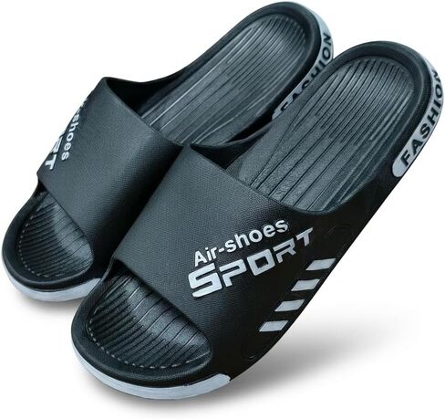 YUNZLAN Plus Size Men's Slides Sandals,Bathroom Shower Slippers,Non-slip Beach Pool Slides Shoes Outdoor Indoor in Saudi Arabia