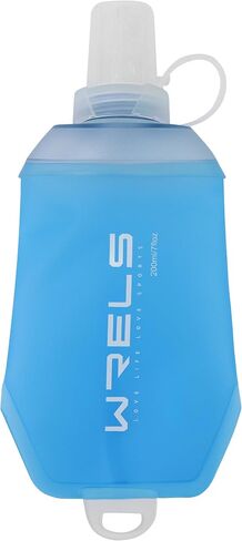 200ml/350ml/500ml Collapsible Soft Flask,BPA Free Folding Soft Water Bottle with Hanging Ring,Lightweight TPU Hydration Flask for Running Marathon Cycling Hiking(350ml-2 Packs) in Saudi Arabia