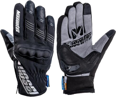 Motorcycle Gloves for Men and Women Winter Touchscreen Waterproof Riding Gloves for Dirt Bike Motorbike Motocross BMX ATV UTV (M37-Black, L) in Saudi Arabia