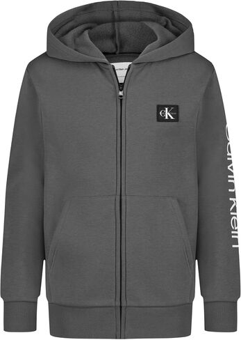 Calvin Klein Boys' Long Sleeve Full Zip Fleece Hoodie in Saudi Arabia