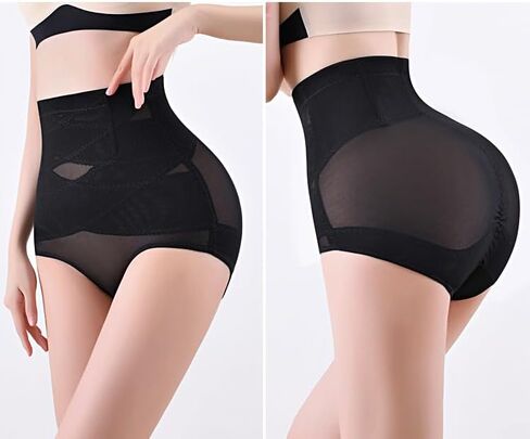 Tummy Control Thong Shapewear High Waisted Cross Shape Design Underwear in Saudi Arabia