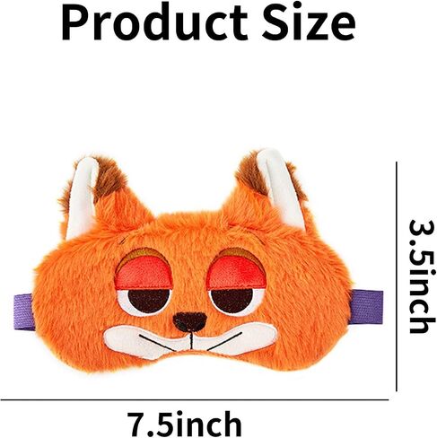 Cute Cartoon Eye Masks for Sleep, Soft Plush Animal Blindfold, Funny Travel Eye Cover for Women Girls Home Travel Daily Use (Gray) in Saudi Arabia