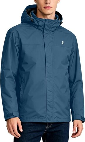 Little Donkey Andy Men's Waterproof Rain Jacket Outdoor Lightweight Rain Shell Coat for Hiking,Golf,Travel in Saudi Arabia