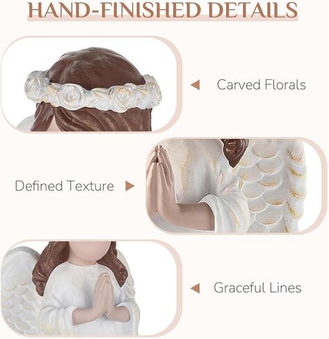 Praying Angel Figurines Statue: Baptism Confirmation First Communion Gifts for Teen Girls Women Christian Catholic Guardian Angels Prayer Decor in Saudi Arabia