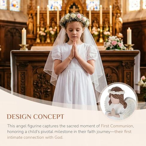 Praying Angel Figurines Statue: Baptism Confirmation First Communion Gifts for Teen Girls Women Christian Catholic Guardian Angels Prayer Decor in Saudi Arabia