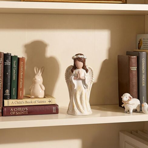 Praying Angel Figurines Statue: Baptism Confirmation First Communion Gifts for Teen Girls Women Christian Catholic Guardian Angels Prayer Decor in Saudi Arabia