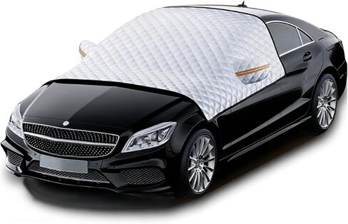 Winter Frost Guard Windshield Cover for Ice and Snow-A Comprehensive Windshield Protector with Soft, Durable 5-Layer Material for SUVs, Trucks, Cars, and RVs with Easy Storage in Saudi Arabia