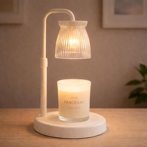 Shering Candle Warmer Lamp with Timer Dimmable, Adjustable Height Candle Light Warmer with Gift Box, Birthday Gifts for Women Mom, House Warming Gifts New Home Decor, Wax Warmer Lamp with 2 Bulbs in Saudi Arabia