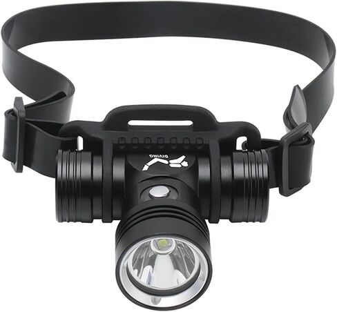 Diving Headlamp 200000 Lumens,Rechargeable Swimming Headlight Super Bright,IPX8 Waterproof headlamp 3 Modes,Underwater 100m Swimming Head Lamp for Divers Under Water Sports (A) in Saudi Arabia