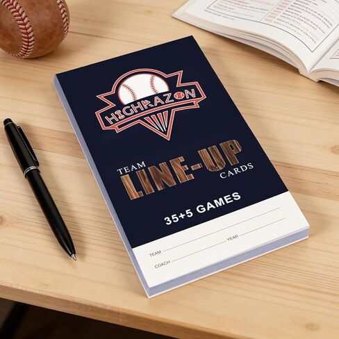 Baseball/Softball Lineup Cards (30 Games) with 16 Player Roster Lineup Sheet (4-Part Carbon Copies), Scorebook Roster Sheet Comprehensive Kit for Baseball Practice, for Baseball Coach Gift in Saudi Arabia