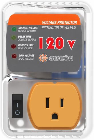GIDEON Two PCS Power Strip, Electronic120V Adjustable Surge Protector, High and Low Voltage for Home Use Safety for applicance TV Air Conditioner Device Voltage Protection Protector… in Kuwait