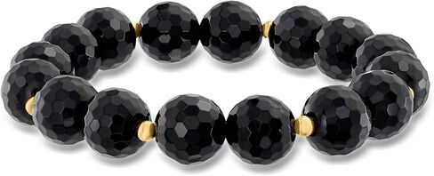 Ross-Simons 10mm Gemstone Bead Stretch Bracelet with 14kt Yellow Gold in Saudi Arabia