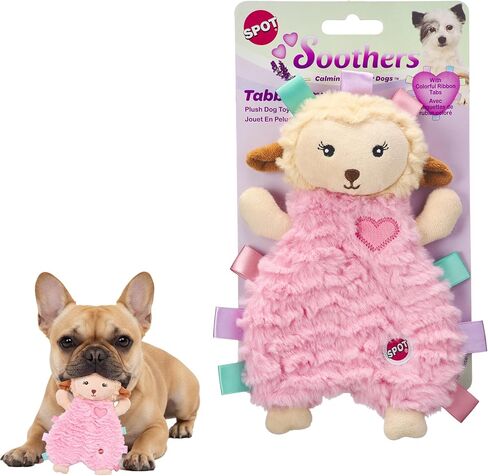 SPOT Soothers- Tabbie Lambie Dog Toy-Separation Anxiety Toys for Dogs, Stuffing Free, Scented with Calming Lavender Fragrance Beads to Safely Calm and Relax Dogs and Puppies, 8in in Saudi Arabia