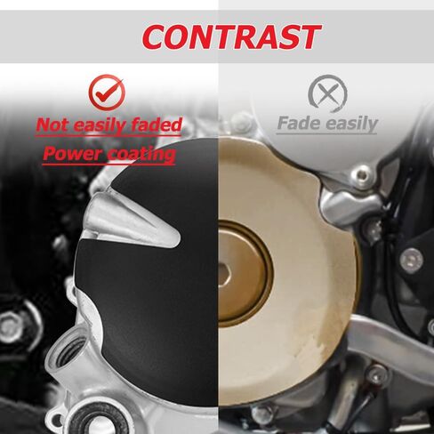 حراس حالة محرك Xitomer/Clutch Ignition Case Savers ، مناسب لـ CRF125F 2014-2025 مع RTV لاصقة (أسود) in Kuwait