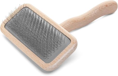 Chris Christensen Mark II Slicker Brush, Groom Like a Professinal, Stainless Steel Pins, Lightweight Beech Wood Body, Ground and Polished Tips, Small in Saudi Arabia