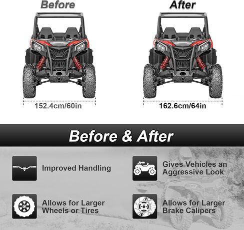 1.5" Wheel Spacer Adapters 6061 Aluminum Compatible with Can-Am Outlander Renegade Commander Maverick Defender Traxter(4 Pcs) in Saudi Arabia