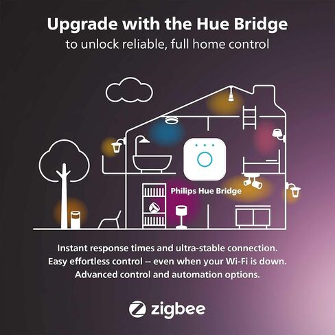 Philips Hue Lily Outdoor Smart LED Spotlight - White & Color Ambiance - Low Voltage Landscape Lighting - 1 Pack - Requires Bridge and Power Supply - Control with App and Voice - Weatherproof in Saudi Arabia