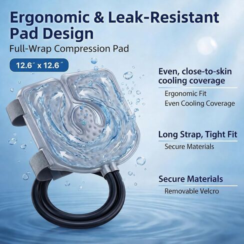 Ice Machine for Knee After Surgery – Cold Therapy Machine with Auto Timer, Leak-Proof Reinforced Bucket & Adjustable Flow for Knee Replacement and Multi-Joint Recovery in Saudi Arabia