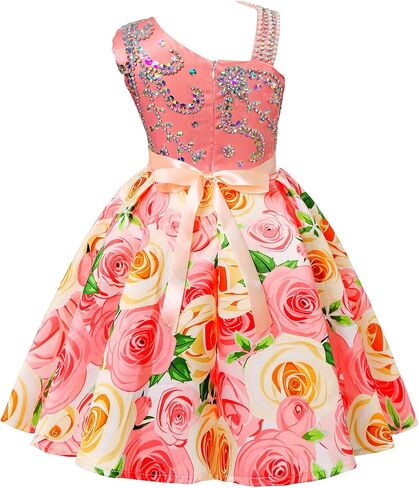 Handmade Rhinestones Beaded Dresses Pageant Prom Dresses Birthday Party Tutu Ball Gowns in Saudi Arabia
