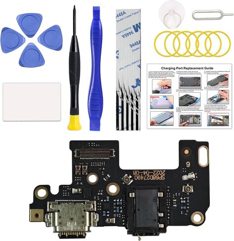 Charging Port Replacement Kit Compatible with Moto G Stylus 2022 5G US Version, Dock Board USB-C Connector Only for Moto G Stylus 2022 5G XT2215, with Instruction Manual, Toolkit in Saudi Arabia