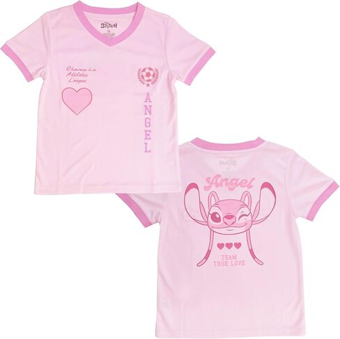 Disney Girls Lilo & Stitch Soccer Jersey T-Shirt - Girls Sizes 4-16 in Saudi Arabia