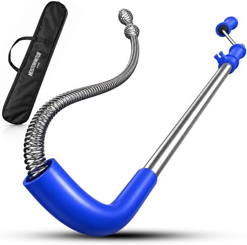 toilet snake [6 feet] - toilet auger for heavy toilet blockages - No damage thanks to silicone protection - the closet auger for real DIYs! (6 FEET) in Saudi Arabia