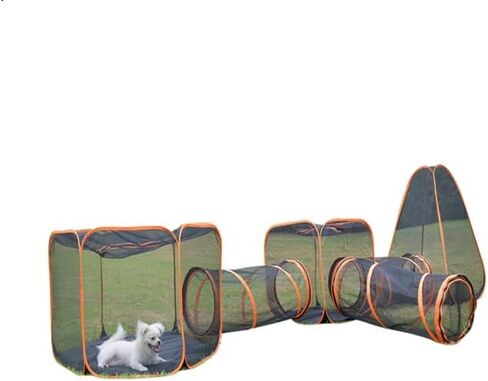 Portable Cat Enclosure - Foldable Outdoor Cat Tent,Enclosed Playpen Tunnel Playground for Cat Run,Outdoor Enclosure Portable Cage for Cats,Small Dogs,Rabbit and Other Small Animals in Saudi Arabia