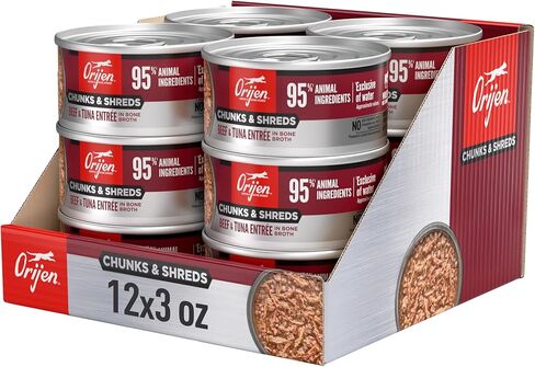 ORIJEN Chunks & Shreds Duck & Liver Entrée, 3oz in Saudi Arabia
