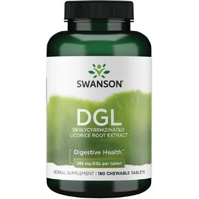 Swanson DGL (عرق السوس) 385 ملليغرام 180 chwbls (2 عبوة) in Kuwait