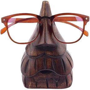 Wooden Spectacle Eye Glasses Holder, Classic Turtle Eyewear Retainer Sunglasses Holder Display Stand, Wooden Specs Holder, Optical Glass Accessories, Home Décor Office Desktop Accessory in Saudi Arabia