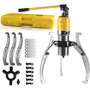 Hydraulic Gear Puller Kit 10 Ton Hydraulic Capacity Puller 2 or 3 Jaws Bearing Pulling Hub Separator Hydraulic Puller Separator Tool Kit Set for Drawing Machine Pulling Hubs Gears Flanges in Saudi Arabia
