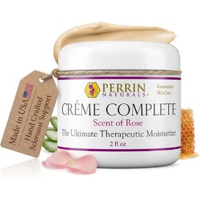 Creme Complete | Scent of Rose, Natural, Restorative & Anti-Aging skin care. A Corrective Moisturizer for Sun Damage, Lichen Sclerosus, Rosacea, Eczema, Psoriasis, Actinic Keratosis in Saudi Arabia