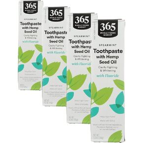 365 by Whole Foods Market, Sensitive Cavity Fighting Toothpaste with Hemp Seed Oil, 5.5 Ounce in Saudi Arabia
