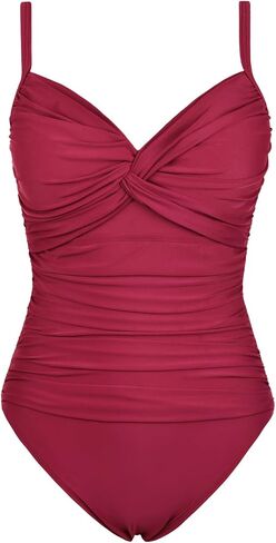 Women's Underwire One-Piece Swimsuit, Adjustable Straps & Front-Lined Bottom, Soft Breathable Fabric in Saudi Arabia