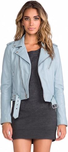 SID Women's Lambskin Leather Biker Black Jacket in Saudi Arabia
