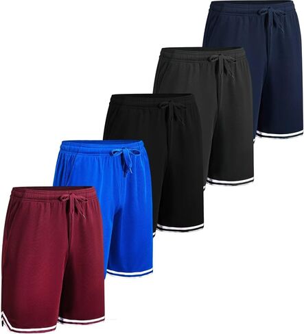 Men's Basketball Shorts Running Athletic Workout Shorts Breathab Gym Shorts Quick Dry in Saudi Arabia