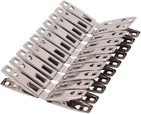 Metal ClothesPins,Row Cover Clips 20 Pack 3.5 Inch Stainless Steel Pool Towel Clips,Chair Clips for Beach Towels,Garden Clips，Greenhouse Clamps：Quilts, Blankets from Blow Away Or Decline in Saudi Arabia