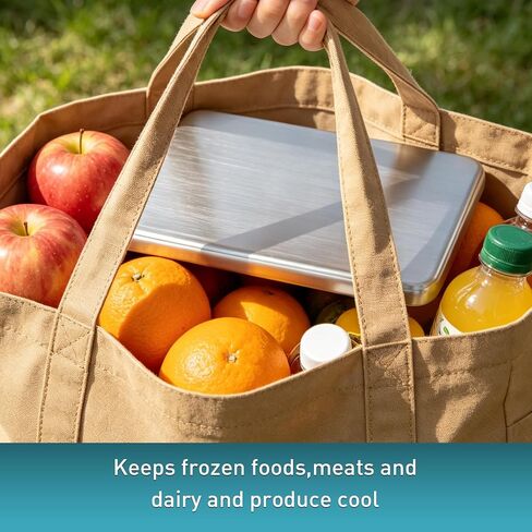 Stainless Steel Ice Packs for Camping, Picnic Basket, Freezer Packs for Outdoor Cooler Box, Reusable Ice Packs to Keep Food and Drinks Fresh and Cool in Saudi Arabia