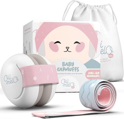 Baby Ear Muffs Noise Protection : Noise Cancelling Headphones up to 34 dB ANSI certified - Adjustable non-slip headbands - Ear Protection for babies, Infant earmuffs & Newborn up to 36 months in Saudi Arabia