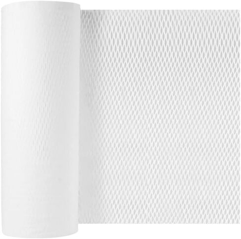 SEUNMUK 15 Inch x 328 Feet Honeycomb Wrap Roll Packing Paper, Eco-Friendly Recyclable Honeycomb Cushioning Packaging Wrap, White Kraft Packaging Cushioning Paper for Packing and Moving in Saudi Arabia