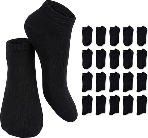 JAMES FIALLO Men's 20 Pairs Classy Extra Lightweight Colorful Patterned Low Cut/No Show Socks in Saudi Arabia