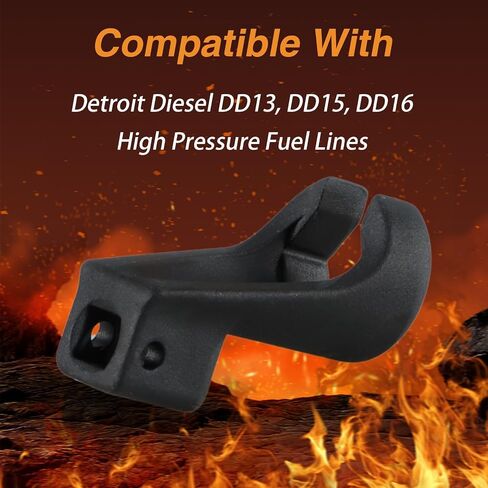 19MM High Pressure Fuel Line Socket Removal Tool Heavy Duty Heat Treated Compatible with Detroit Diesel DD13 DD15 DD16 Engine in Kuwait