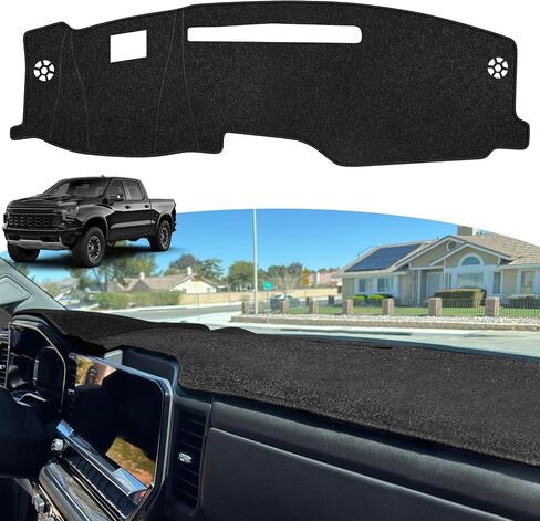 Dash Cover Mat for 2022-2024 2025 Chevy Chevrolet Silverado/GMC Sierra 1500 Accessories, Dashboard Cover Dash Mat for 2024 2025 Silverado & Sierra 2500HD 3500HD Non-Slip Center Console Protector Mat in Saudi Arabia