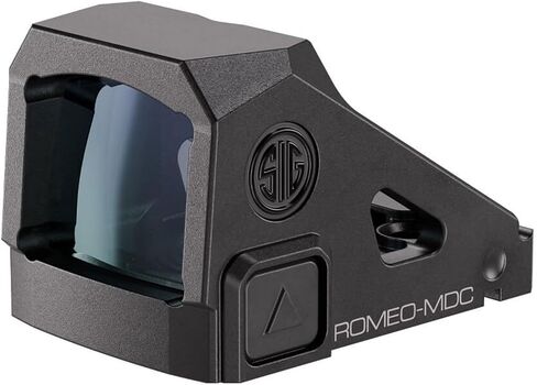 SIG SAUER Romeo-MDC Mini Daily Carry Reflex Red Dot Sight | RMSc Mounting Footprint | Top-Load Power Cell Access | 12 Brightness Levels | Waterproof Aluminum Housing for Compact Pistols in Saudi Arabia