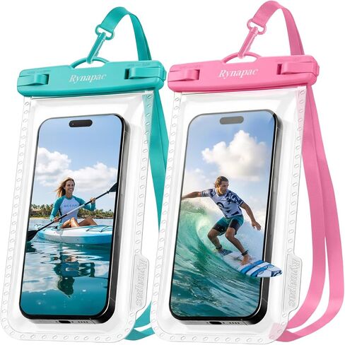 Waterproof Phone Pouch Bag - 7.5in Water Proof Cell Phone Case for Beach Travel Must Haves, Waterproof Phone Holder with Lanyard for iPhone 16 15 14 Pro Max Galaxy S24 S23 Pixel 7a, Cruise Essentials in Kuwait