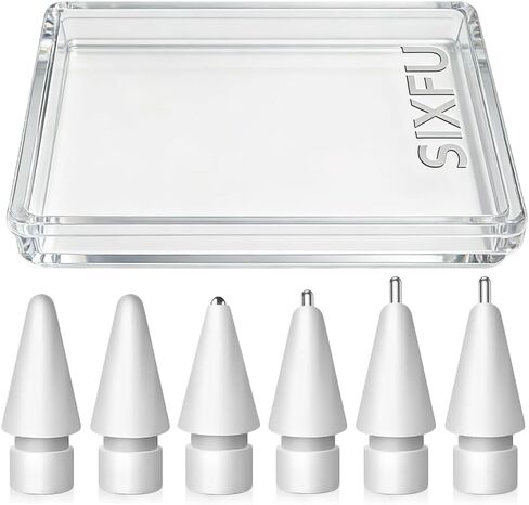 SIXFU Upgraded Tips for Apple Pencil, Mix Replacement Pencil Tips for Apple Pencil 2nd/ 1st Gen/USB-C/Pencil Pro Tips(6 PCS) in Saudi Arabia