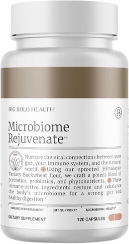 Microbiome Rejuvenate - 2 MONTH SUPPLY - Powered by unique prebiotics and probiotics found in Organic Himalayan Tartary Buckwheat Bran | Includes polyphenols for microbiome and immune balance in Saudi Arabia