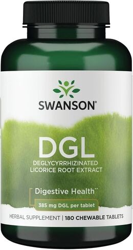 Swanson Dgl (Licorice) 385 Milligrams 180 Chwbls (2 Pack) in Saudi Arabia