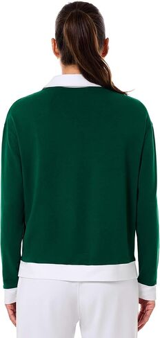Long Sleeve Collared Polo Shirt - UPF 50+ Sun Protection - Fontainebleau 2.0 in Eden Green in Saudi Arabia